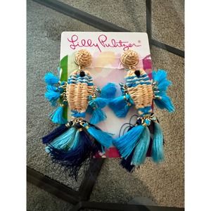 Lilly Pulitzer Fish Earrings NWT